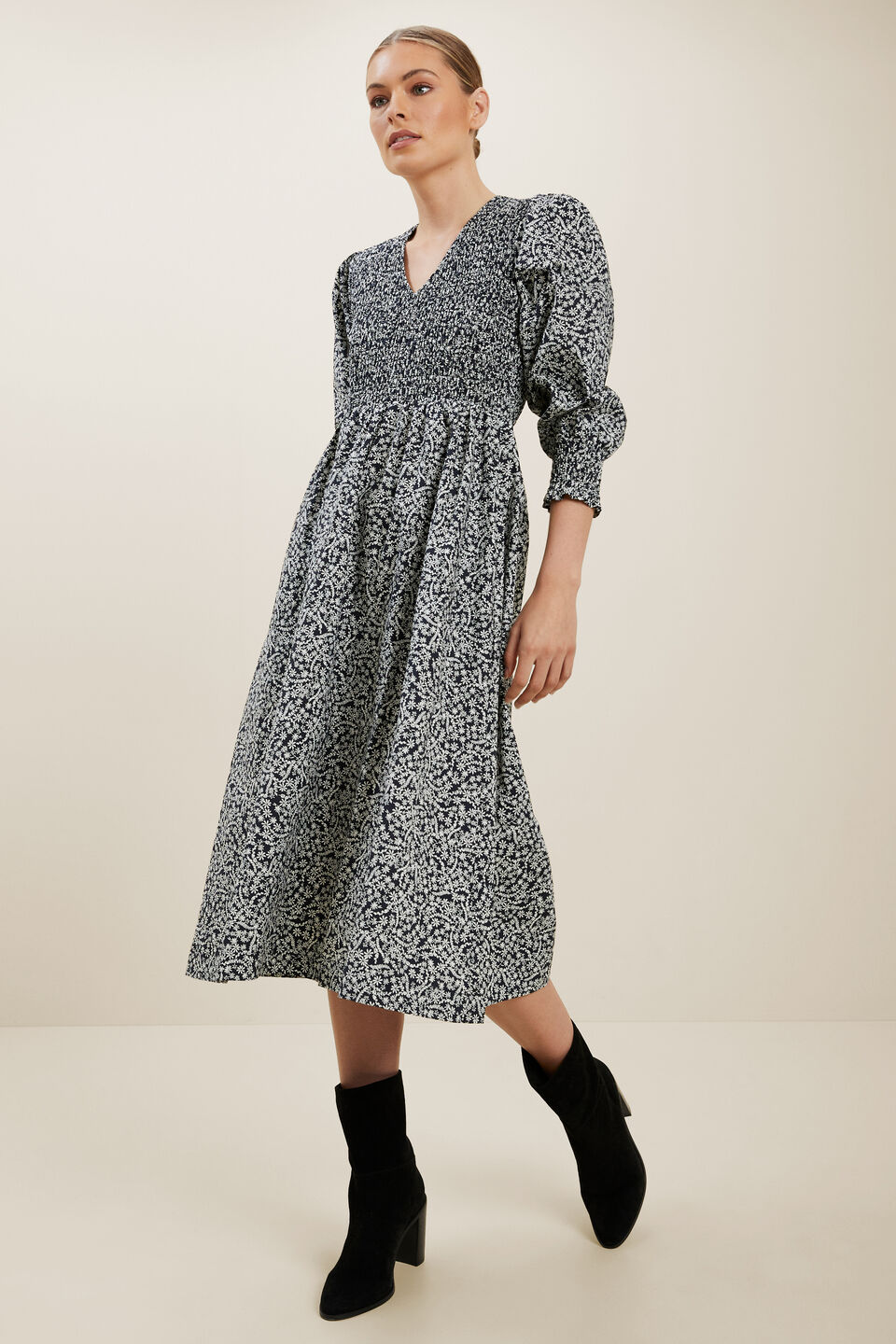 Floral Midi Dress  Ditsy Floral