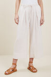 Linen Culottes  Neutral Sand Stripe  hi-res