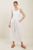 Linen Culottes  Neutral Sand Stripe  hi-res