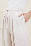 Linen Culottes  Neutral Sand Stripe  hi-res