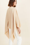 Linen Blend Poncho  Champagne Beige  hi-res