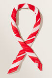 Cotton Printed Square Scarf  Chilli Red Multi  hi-res