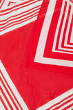 Cotton Printed Square Scarf  Chilli Red Multi  hi-res