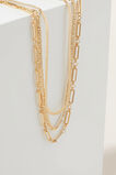 Paper Clip Chain Necklace  Gold  hi-res