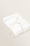 Paper Clip Chain Necklace  Gold  hi-res