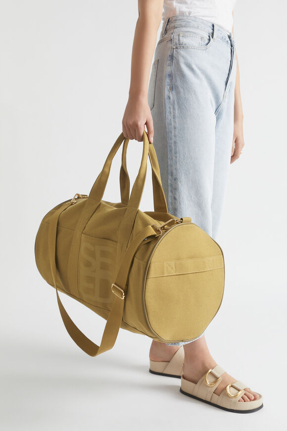 Seed Canvas Duffle Bag  Deep Bronze  hi-res