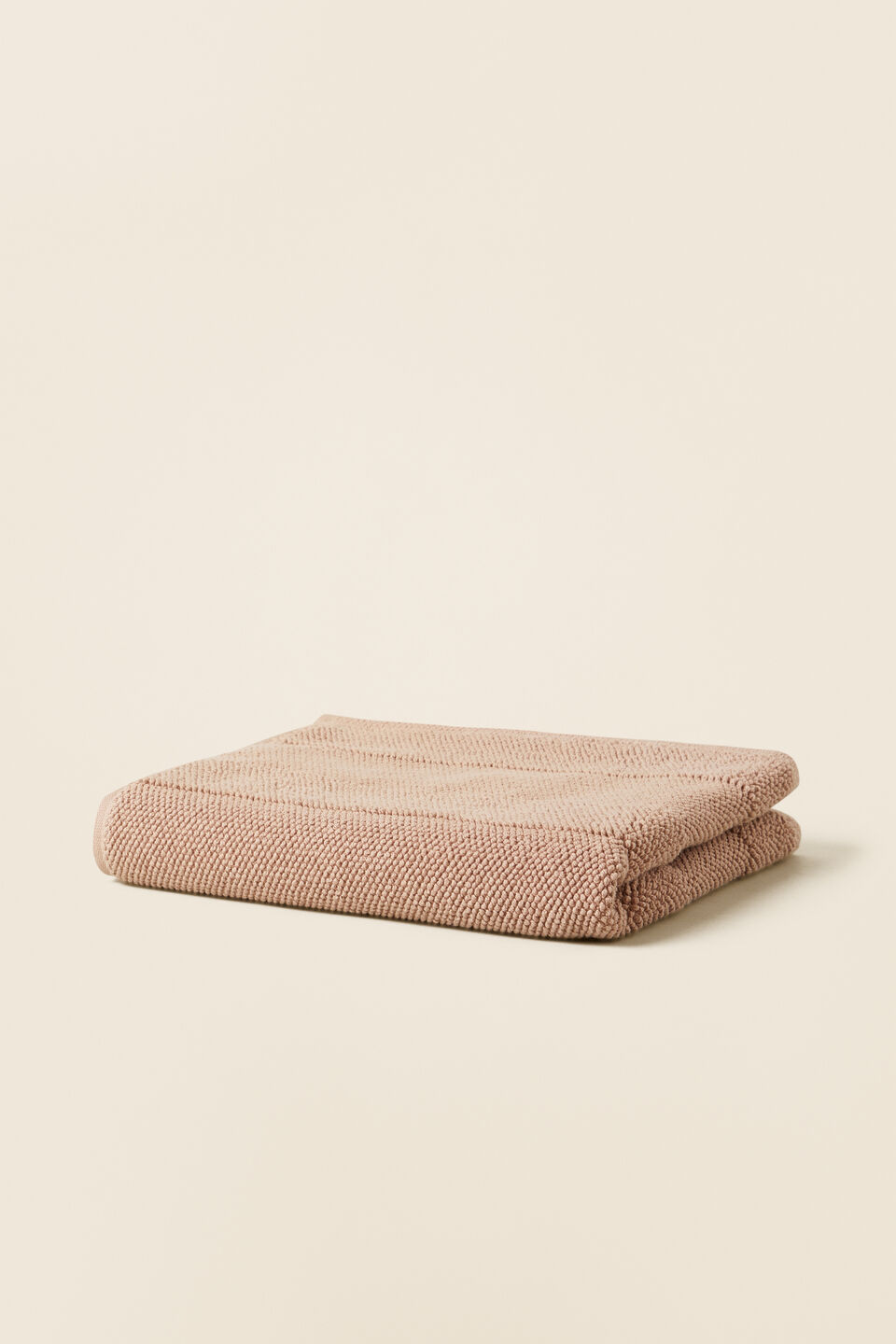 Textured Bath Mat  Chalk Pink