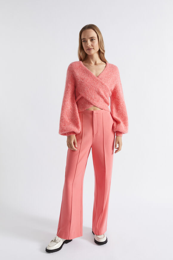 Wool Blend Wrap Sweater  Primrose Marle  hi-res
