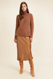 Merino Wool Roll Neck Sweater  Burnt Caramel  hi-res