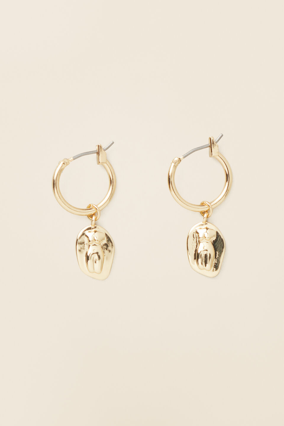 Fine Femme Hoop Earring  Gold