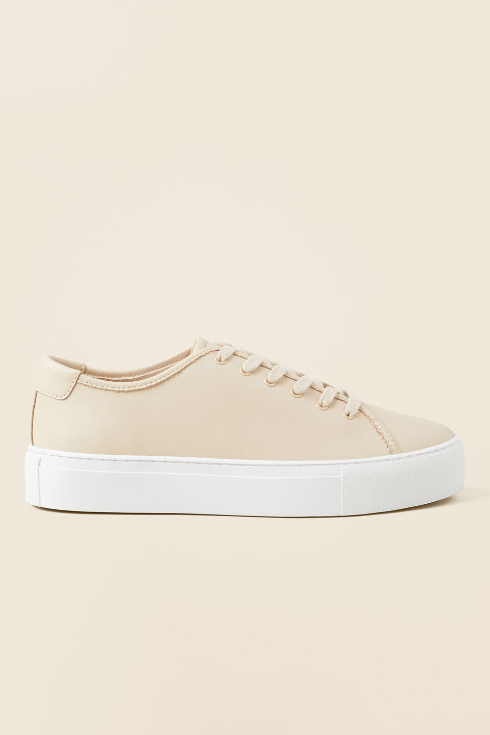 Holland Leather Sneaker  French Beige