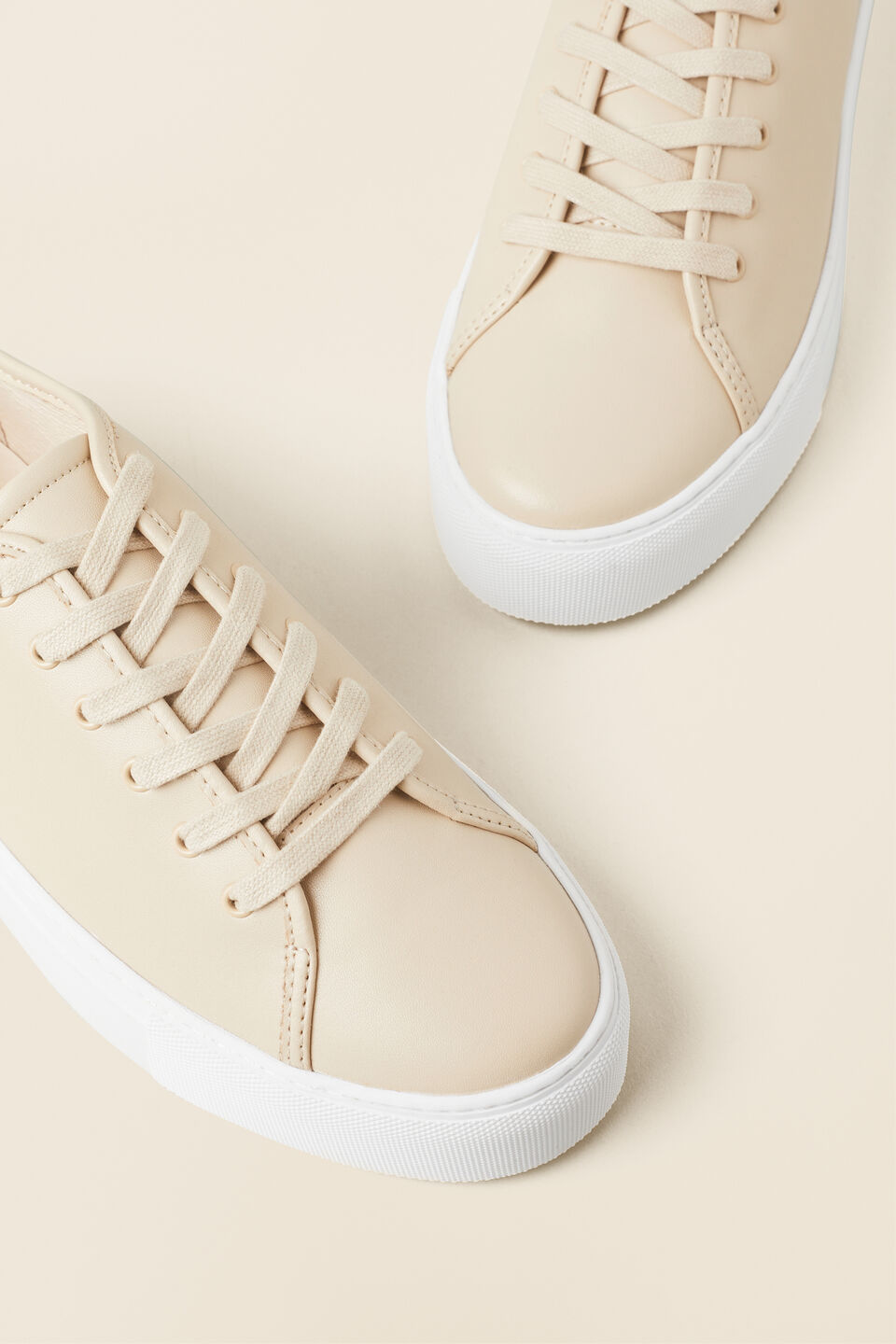 Holland Leather Sneaker  French Beige