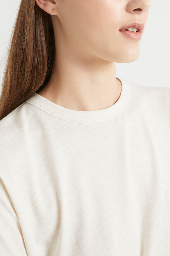 Jersey Pyjama Top  Oat Marle  hi-res