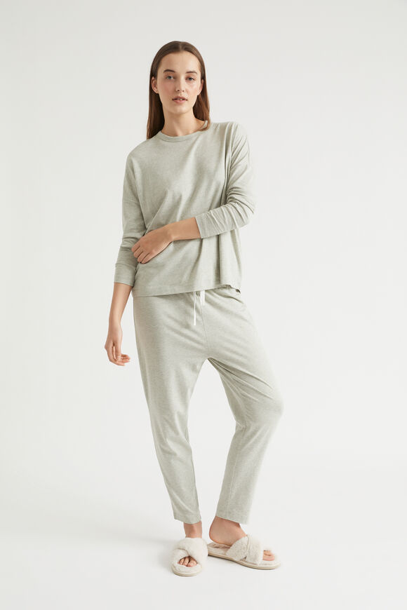 Jersey Pyjama Top  Sage  hi-res