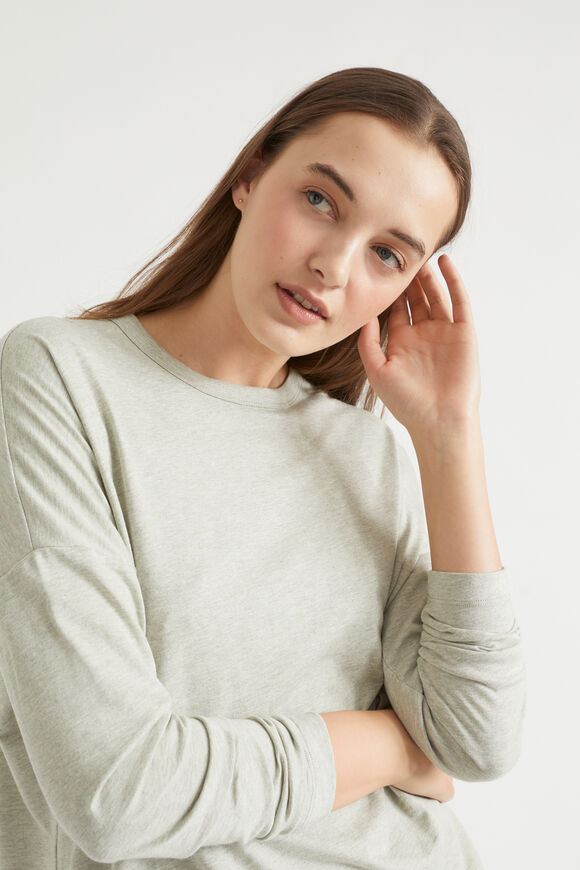 Jersey Pyjama Top  Sage  hi-res