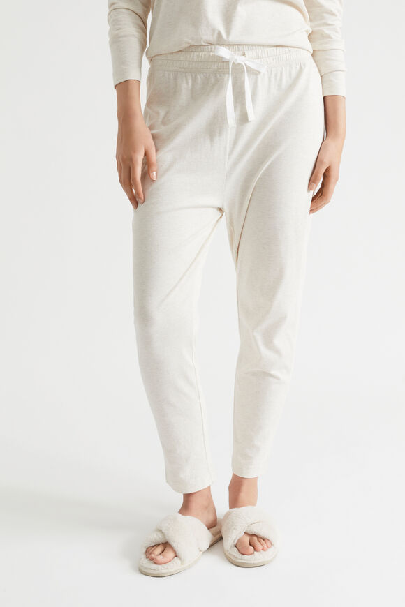 Jersey Pyjama Bottom  Oat Marle  hi-res