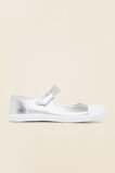 Mary Jane Canvas Shoes  Silver  hi-res