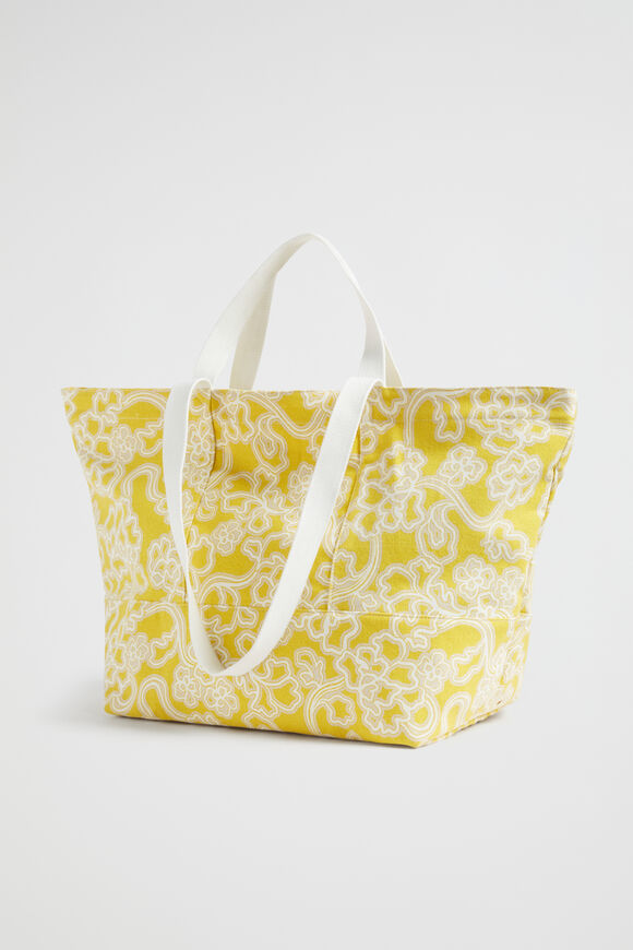 Seed Overnight Bag  Gold Amber Floral  hi-res