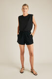Elastic Waist Short  Black  hi-res