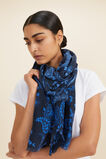 Floral Paisley Print Scarf  Deep Navy Multi  hi-res