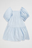 Textured Cotton Dress  Baby Blue  hi-res