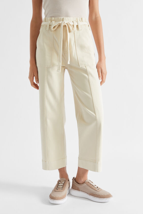 Paperbag Cargo Jean  Vanilla Cream  hi-res