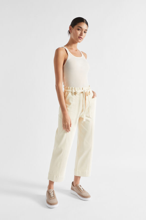 Paperbag Cargo Jean  Vanilla Cream  hi-res