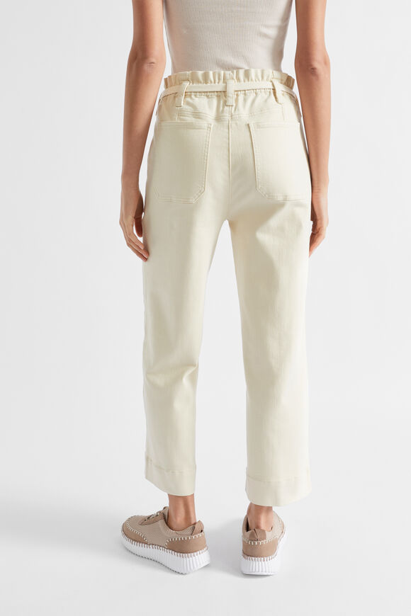 Paperbag Cargo Jean  Vanilla Cream  hi-res