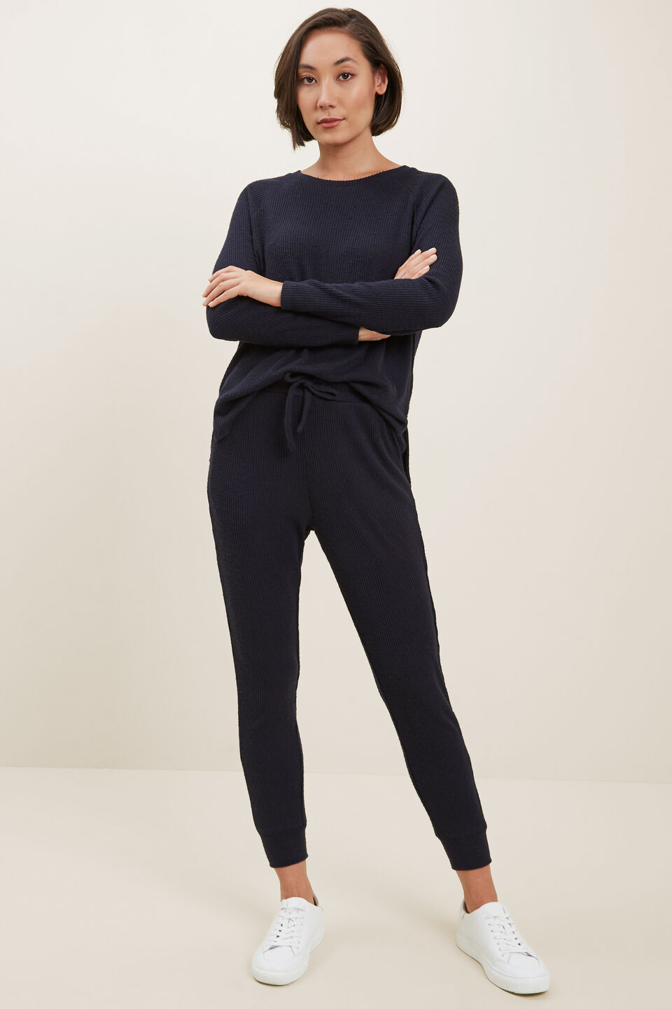 Rib Supersoft Top  Deep Navy