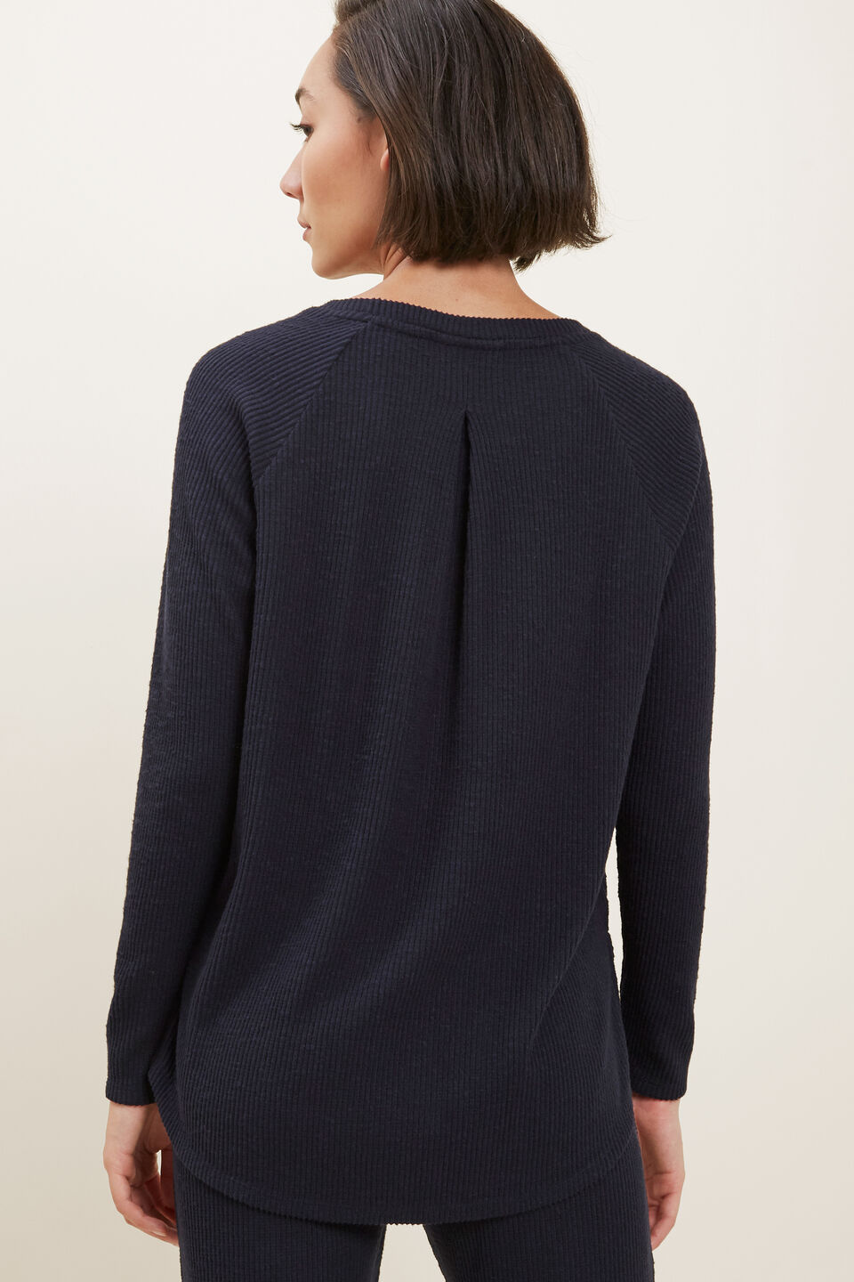 Rib Supersoft Top  Deep Navy