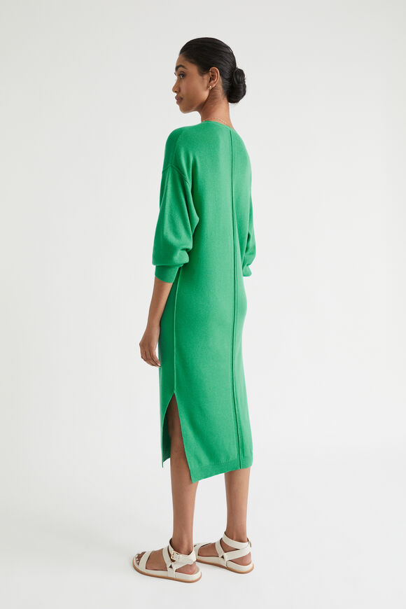 Knit Midi Dress  Bright Mint  hi-res