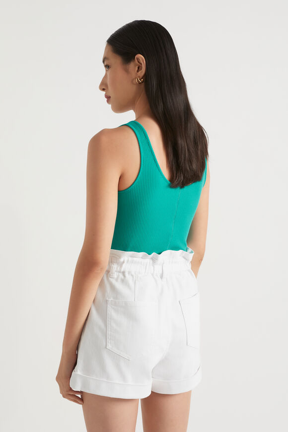 Core Rib Singlet  Deep Teal  hi-res