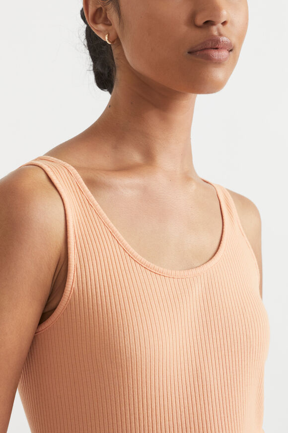 Core Rib Singlet  Peach Bloom  hi-res