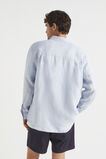 Mens Linen Shirt  Powder Blue  hi-res