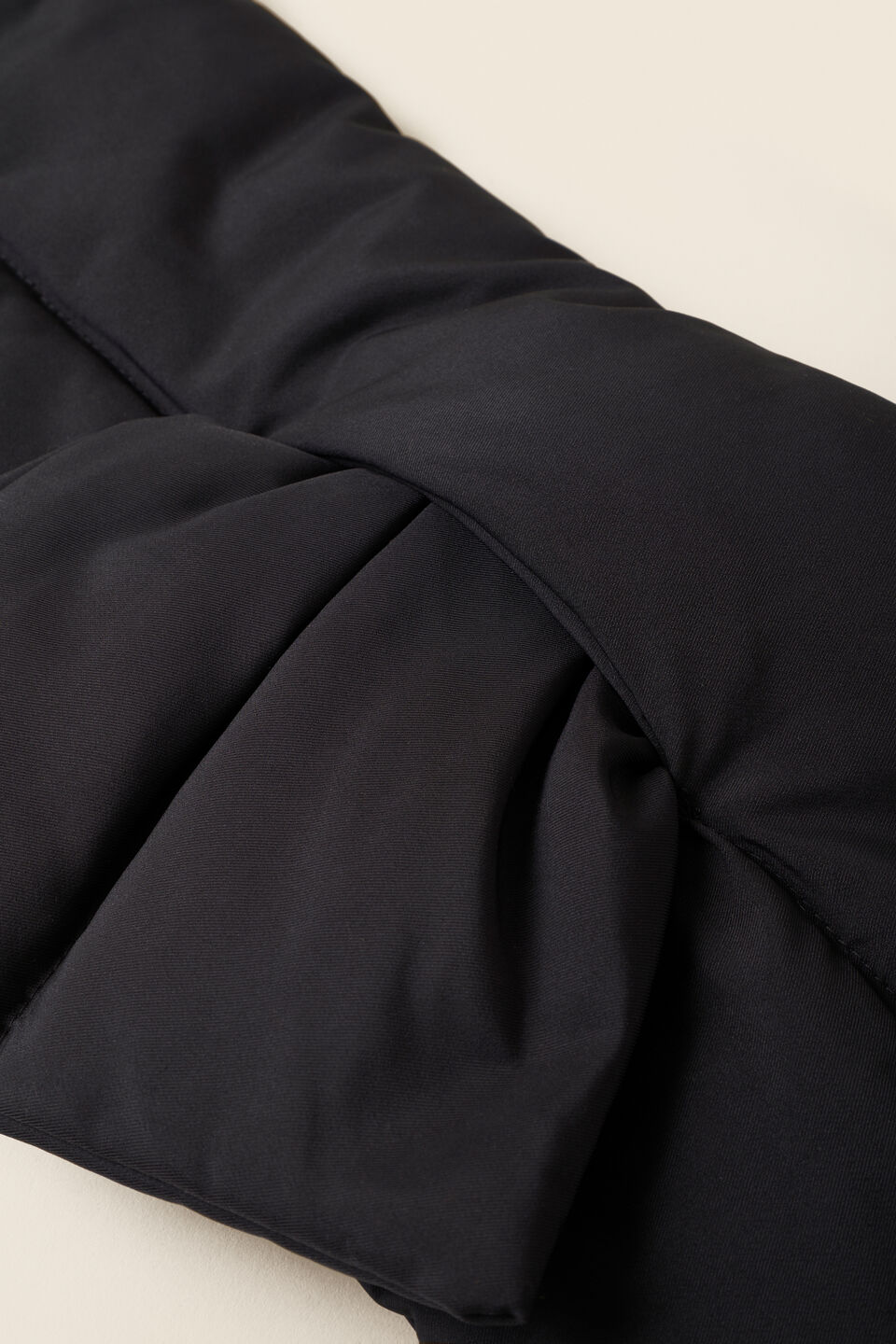 Quilted Scarf  Black