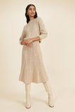 Cable Stitch Midi Skirt  Pebble Cream Marle  hi-res