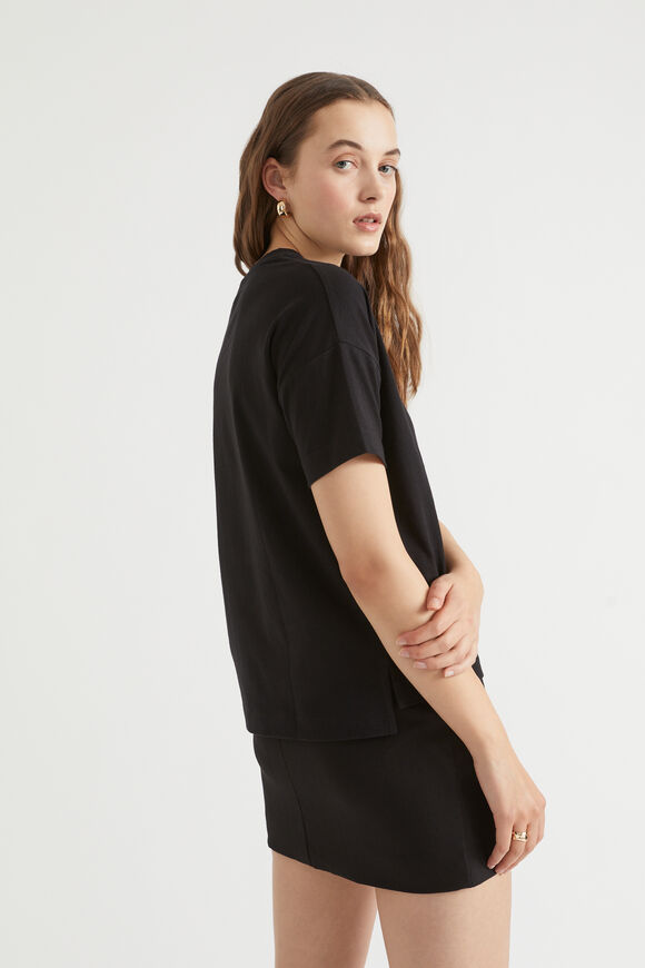 Core Boxy Tee  Black  hi-res