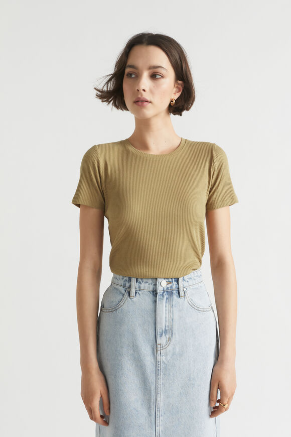 Core Rib Tee  Deep Bronze  hi-res