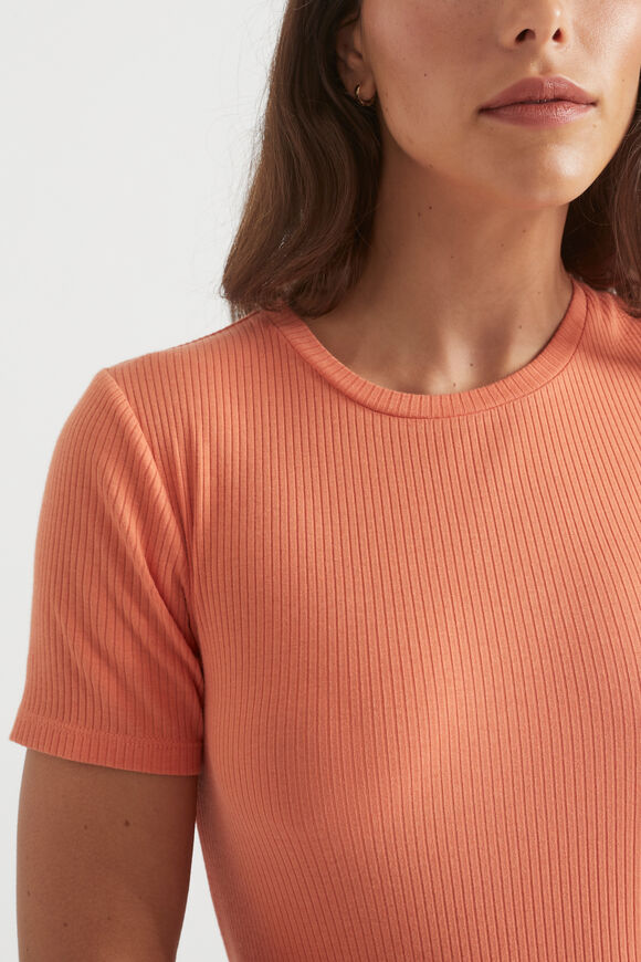 Core Rib Tee  Orange Spritz  hi-res