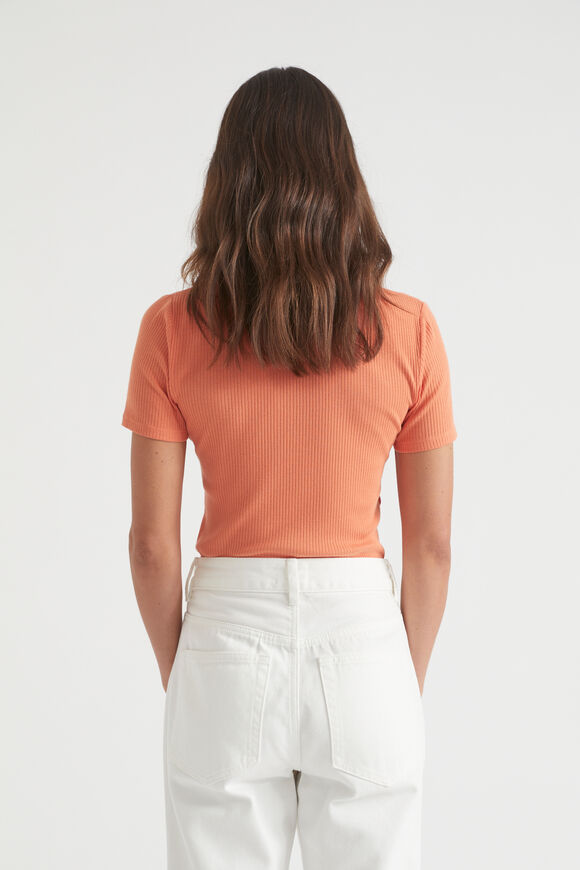 Core Rib Tee  Orange Spritz  hi-res