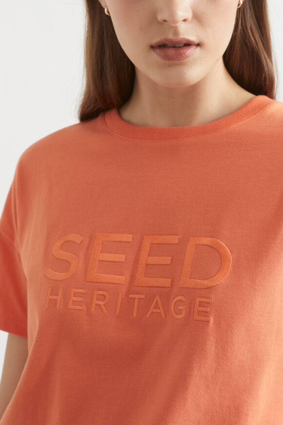 Boxy Logo Tee  Orange Spritz  hi-res