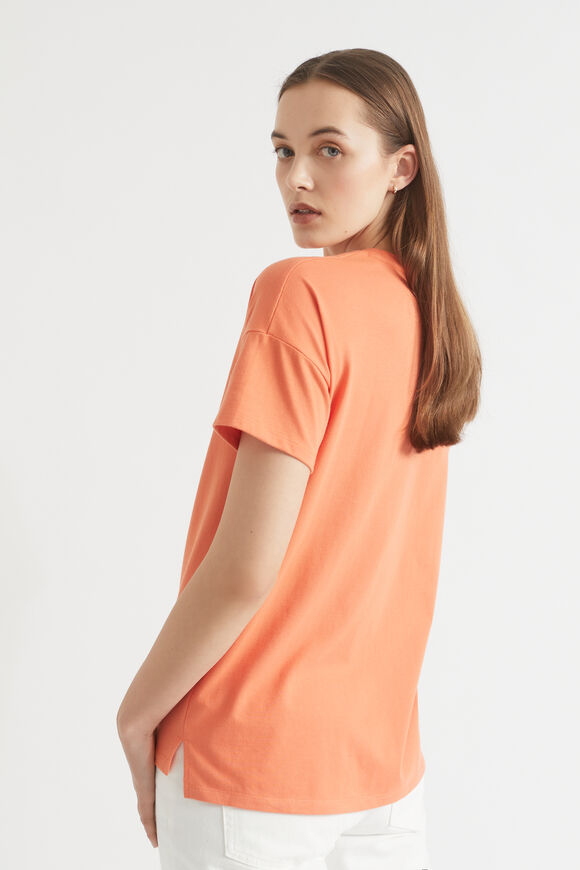 Boxy Logo Tee  Orange Spritz  hi-res