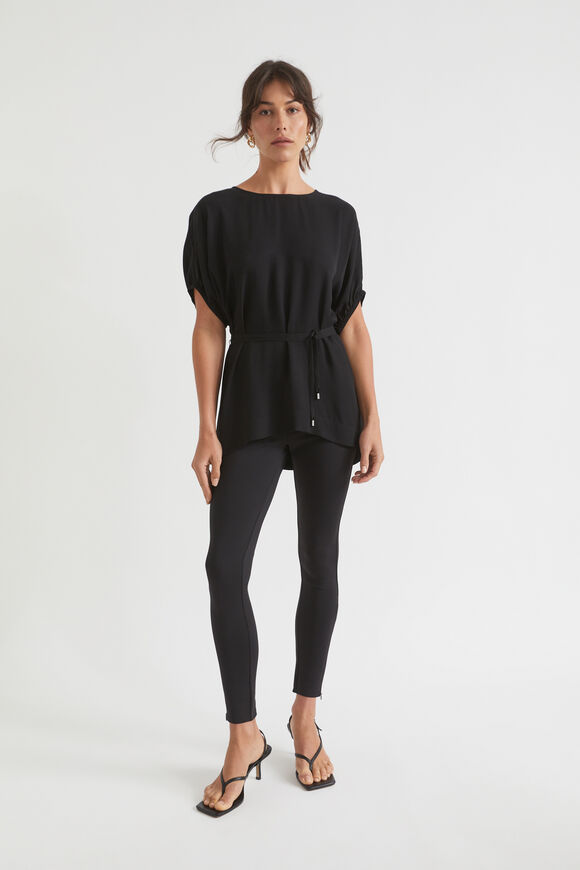 Scuba Zip Hem Legging  Black  hi-res