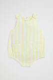 Stripe Pocket Romper  Canary Yellow  hi-res