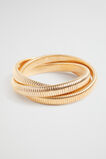 Ridged Bracelet Set  Gold  hi-res