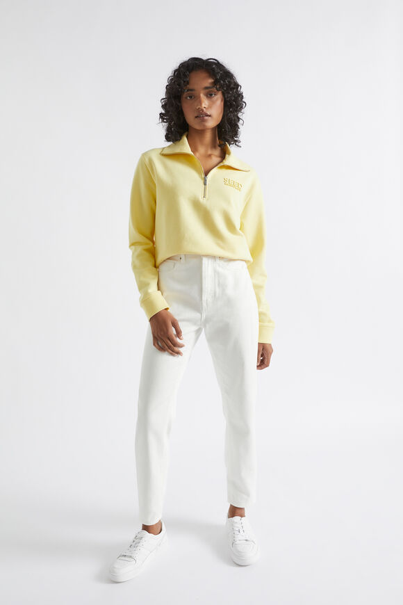 Core Heritage Logo Sweat  Soft Butter  hi-res
