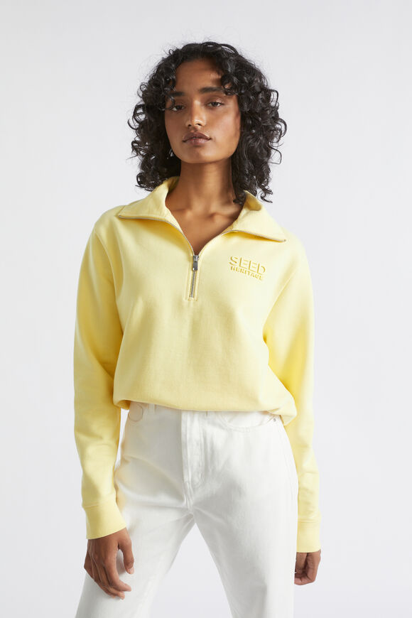 Core Heritage Logo Sweat  Soft Butter  hi-res