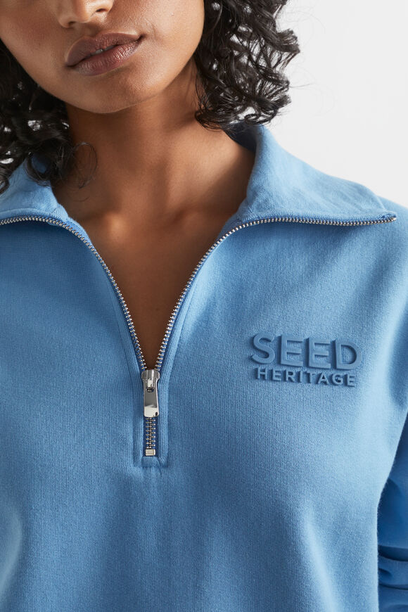 Core Heritage Logo Sweat  Soft Cobalt  hi-res