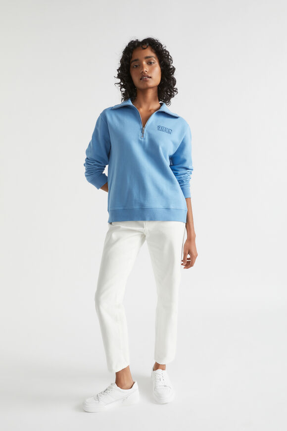 Core Heritage Logo Sweat  Soft Cobalt  hi-res