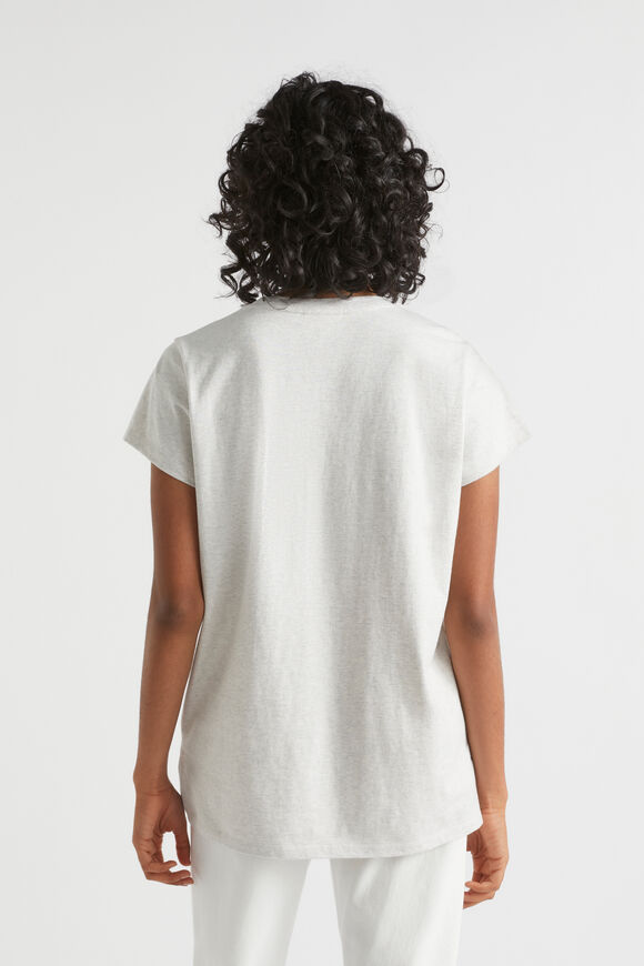 Heritage Logo Tee  Light Grey Marle  hi-res